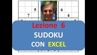 Lezione 6: eseguire un sudoku con Excel