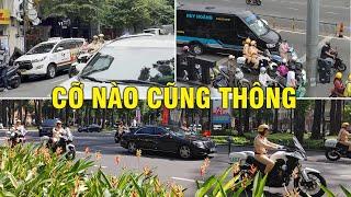 Những pha luồng lách dọn đường thần sầu mở đường của CSGT cho các đoàn VIP của Tổng thống Bulgaria