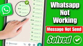 whatsapp not working | whatsapp message not sending and receiving problem | whatsapp server down