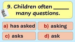 English Grammar Quiz. Can you score 15/15? Test your knowledge of English grammar.