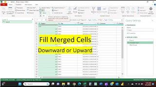 Fill Merged Cells