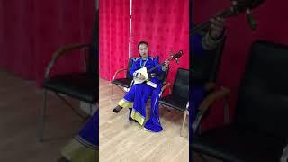 Female Tuvan Throatsinger - backstage at "Hoomi in the Center of Asia"