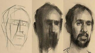 How To Draw A Charcoal Portrait From Life