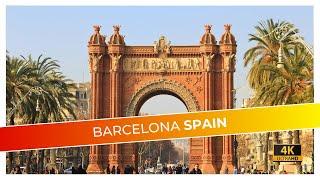 Barcelona, Spain  4K Walking Tour II