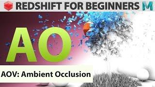 Redshift For Beginners - AOV - Ambient Occlusion