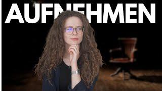 EIN VERB - ZEHN BEDEUTUNGEN: AUFNEHMEN | Deutsch B2/C1