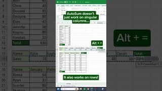 AutoSum in Excel‼️ #excel