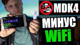 {mdk4 + Kali Linux} DDoS атака на WiFi сеть | Способы защиты | UnderMind