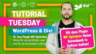 WordPress & Divi Tutorial 2022 Deutsch, 19: WP Optimize Plugin Installation und Konfiguration