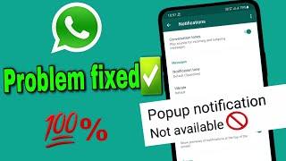 How to fix Pop up notification|| whatsapp||Android 11||