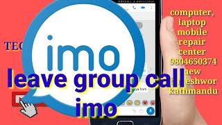 Imo group remove,leave ,delete