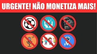 Nichos Que Não Monetizam Mais No Youtube (CUIDADO!)