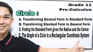 Pre-Calculus - Conic Sections : CIRCLE