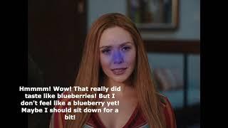 Wanda Maximoff In: Wonka's Blueberry Delight Gumballs