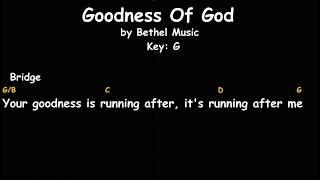 Goodness of God || Bethel Music || Lyrics And Chords || Female Key