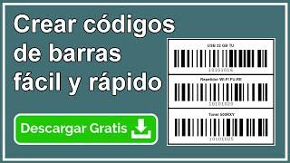 crear codigos de barras rápido y fácil 