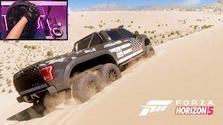 Hennessey VelociRaptor 6X6 | Thrustmaster T300RS Offroading Gameplay | Forza Horizon 5