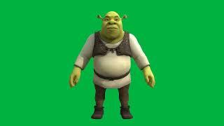 Shrek Spinning & Undulating in Front of a Green Screen