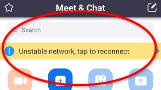 How To Fix ZOOM Meetings - Unstable Network Tap To Reconnect Error Android & Ios