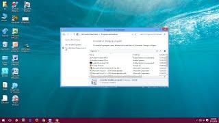 Shortcut key to Open Uninstall Programs & Feature or Change a Program in Windows PC