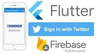 Flutter Tutorial Twitter Login with Firebase Authentication