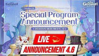 [FREE 300 PRIMOGEMS] Special Program Announcement 4.6 Arlecchino Genshin Impact - Meppostore.id
