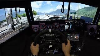 ATS on Triple TVs - Best Gravel Road in Montana DLC? | Fanatec CSL DD