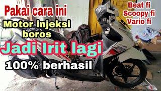 TUTORIAL MEMBUAT MOTOR INJEKSI YANG BOROS BENSIN JADI IRIT KEMBALI||BEAT INJEKSI, SCOOPY,VARIO