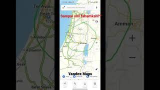 Peta Palestina Versi Google maps & Yandex Maps ‼️#Shorts  #palestine #rusia #america