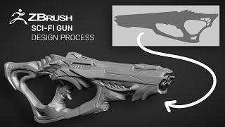 Sci-fi gun Design Process - PART 1