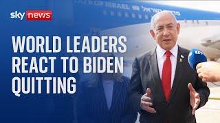 US election: World leaders react to President Joe Biden quitting