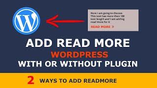 How to Add Read More in WordPress in 2020 || Wordpress Readmore Link