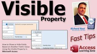 Show or Hide Fields Based on Another Field's Value Using the Visible Property in Microsoft Access