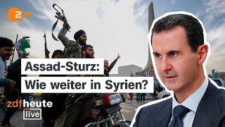 Rebellen verkünden Einnahme von Damaskus, Machthaber in Syrien abgesetzt | ZDFheute live