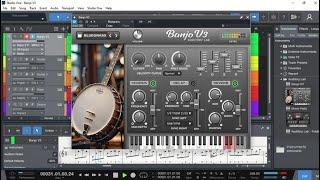 Country / Bluegrass Banjo Virtual Instrument Plugin (MAC/PC VST ,VST3, AU)