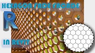 parametric fade facade in Revit ,  hexagon....Incredible style for project