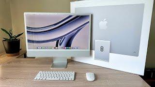 Apple iMac 24" (2023 M3) Unboxing - Silver 🩶