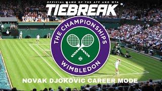 TIEBREAK Tennis Novak Djokovic Career Mode WIMBLEDON Final VS JANNIK SINNER