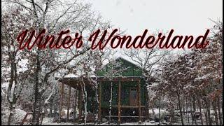 Winter Wonderland | Deliveries, A Move, & Trespassers | DIY Debt Free Cabin Build