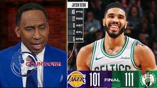 Jayson Tatum played like MVP all season - Stephen A. Smith on Celtics end Lakers 8-gm win streak