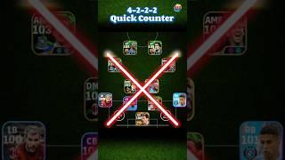 New Best Formation for Quick Counter  | Best 4-2-2-2 Formation in eFootball 