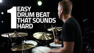 Drum Lesson - One Easy Drum Beat That Sounds Hard