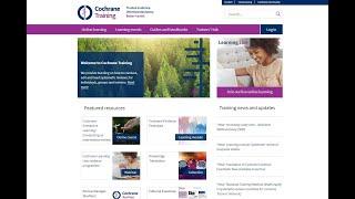 Introduction to Cochrane Training website