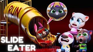 SLIDE EATER EAT BECCA AND HANK-My Talking Tom Friends- AMONG US-R.I.P ALL FRIENDS/part148