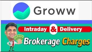 Groww App All Hidden charges | Intraday & Delivery - Buy & Sell Charges
