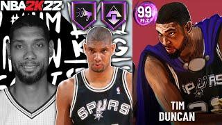 DARK MATTER HERO TIM DUNCAN GAMEPLAY! CHICKEN MAN TIM IS BACK IN NBA 2K22 MyTEAM!