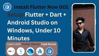 Install Flutter Now | Ready to run default app under 10 minutes.