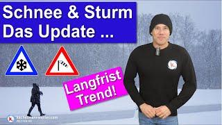 Schnee & Sturm Update, Alpen-Schneetief, etwas Langfrist