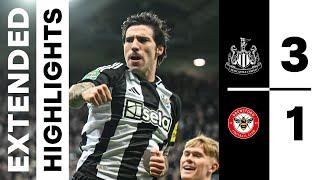 Newcastle United 3 Brentford 1 | EXTENDED Carabao Cup Highlights