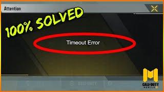 How to Fix timeout Error  in CODM | 100% Working